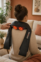 Shiatsu Neck & Shoulder Massager by Fastee — Heated Deep Kneading Relief